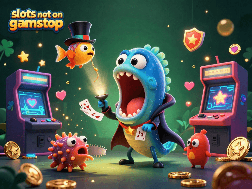 Experience thrilling gameplay with slots not on gamstop featuring an animated sea scene with glowing game elements.