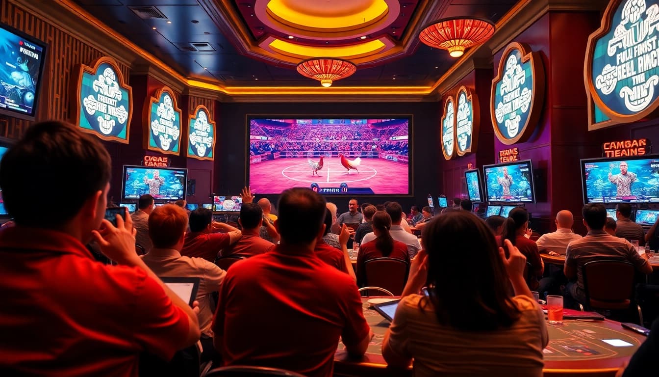 Experience the excitement of đá gà trực tiếp with immersive betting visuals and live match displays.