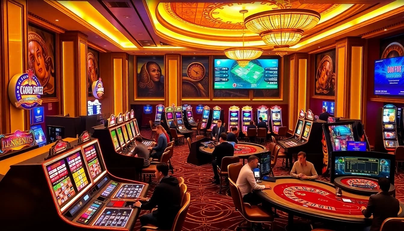 Experience high-stakes gaming at https://lucky88com.me/ with vibrant slot machines and poker tables.