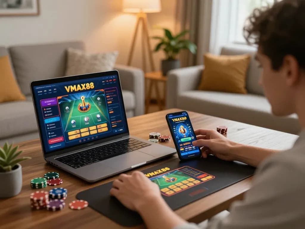 Engage in thrilling gameplay at https://vmax88vip.com/ with immersive online casino experiences at home.
