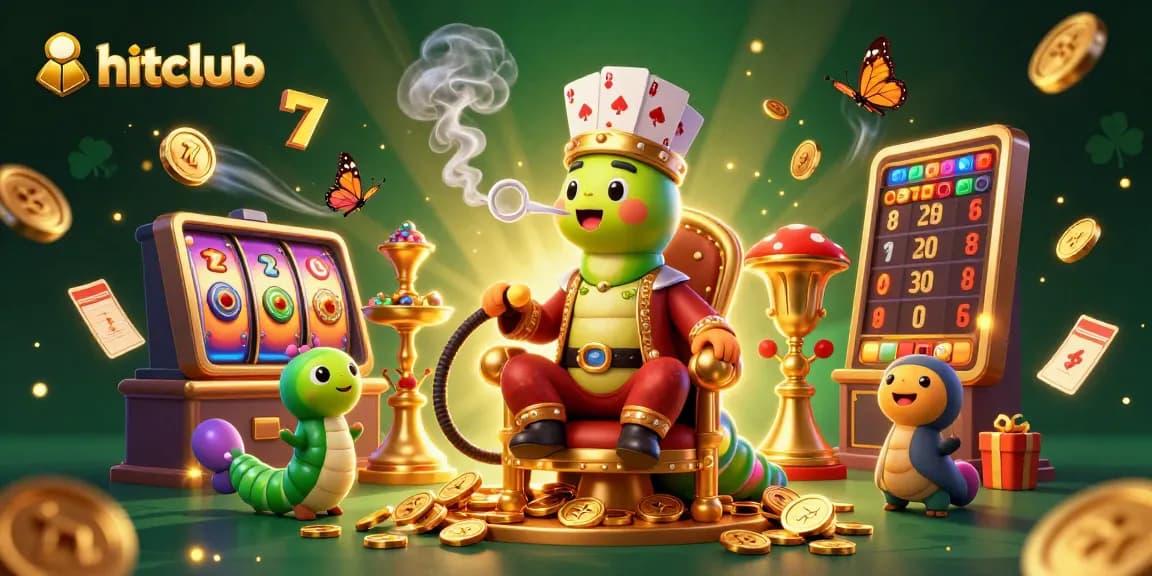 Hitclub engages gamblers with vibrant 3D slots, golden coins, and alluring characters for an immersive experience.