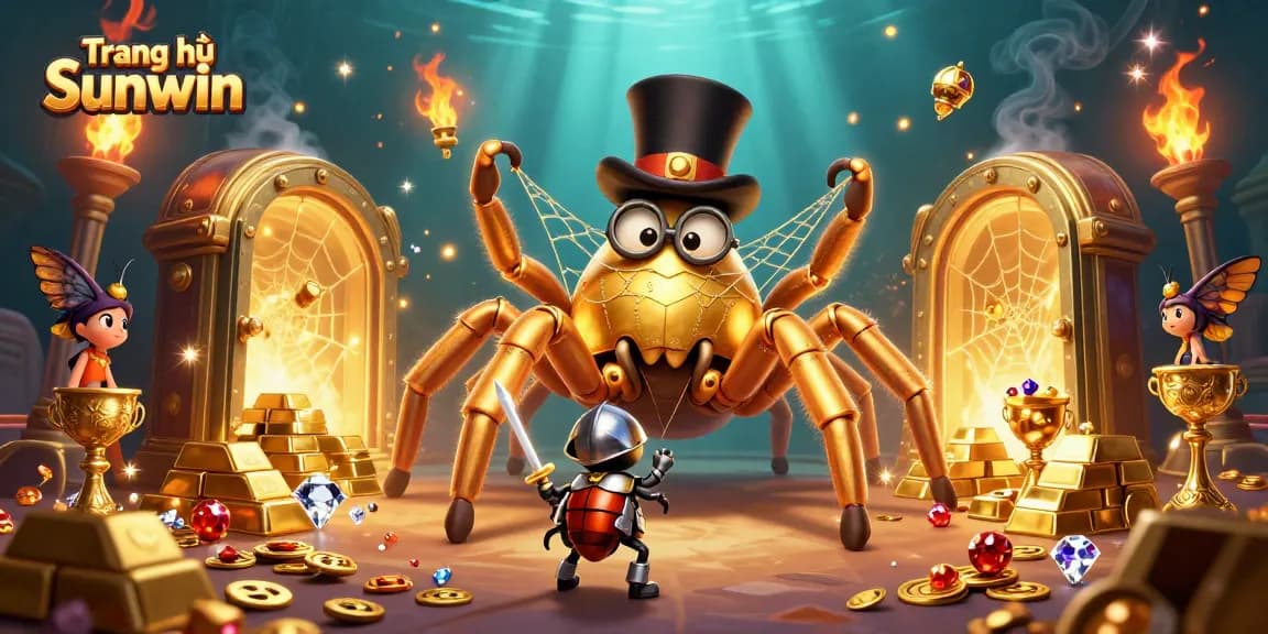Engage in thrilling gameplay at Trang chủ Sunwin with a dynamic casino scene featuring imaginative characters.
