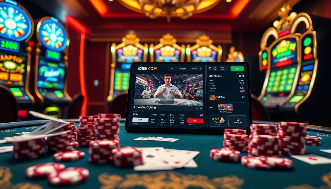 Experience the thrill of live betting on BJ88 Com with a vibrant casino atmosphere and exciting cockfighting events.