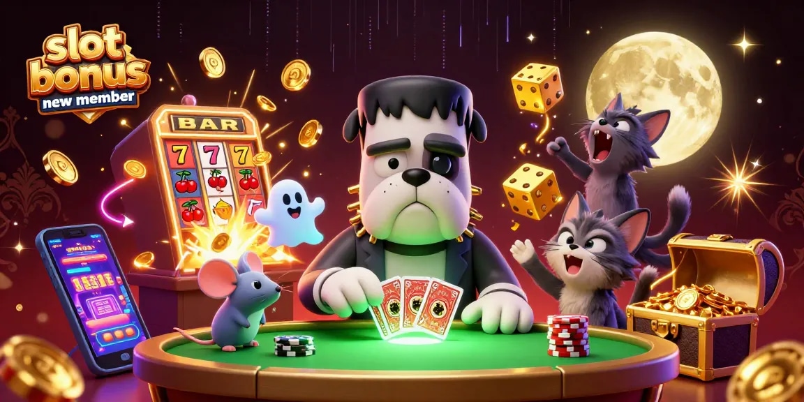 Slot bonus anggota baru menampilkan karakter kasino 3D yang menarik dan berkontribusi pada pengalaman bermain yang seru.