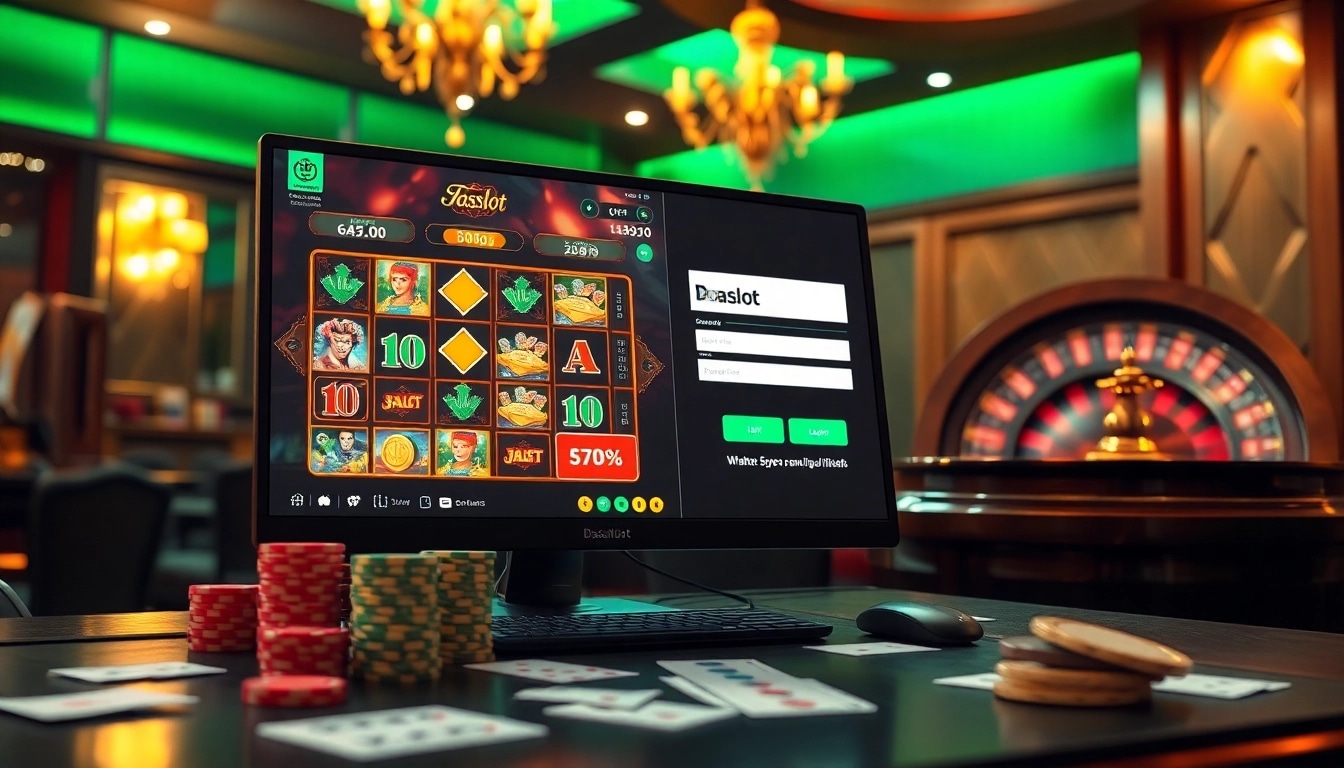 Experience the thrill of doaslot login featuring vibrant slots and luxurious gambling elements.