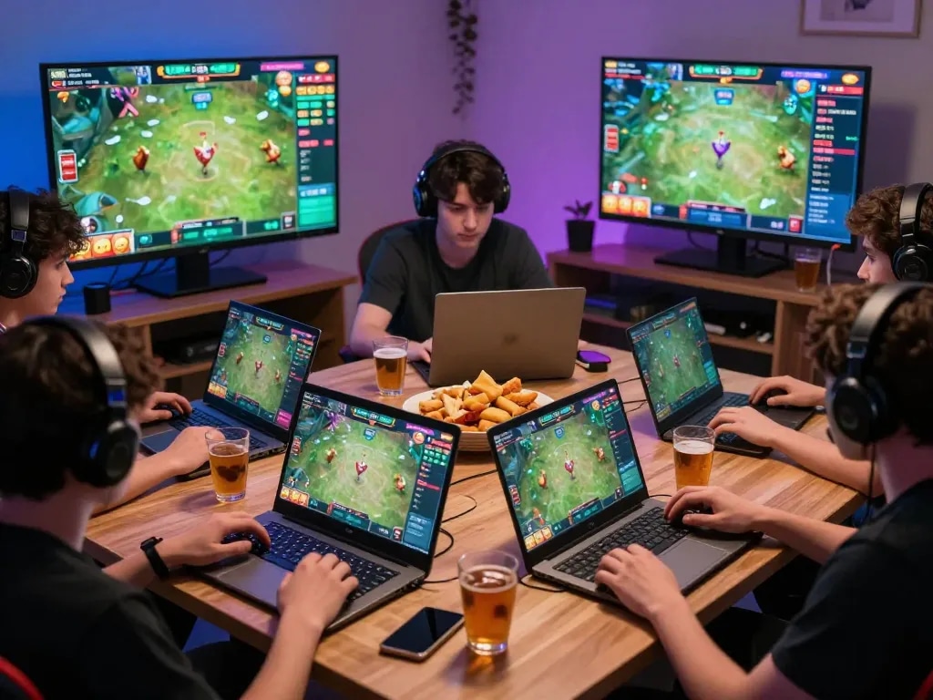 Kinh nghiệm cá cược đá gà Luck8 showcased in an engaging online betting environment with players analyzing matches.