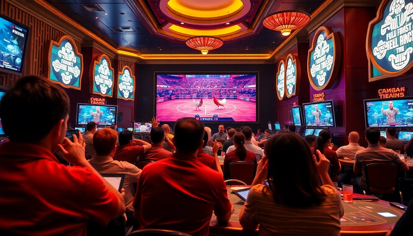 Experience the excitement of đá gà trực tiếp with immersive betting visuals and live match displays.