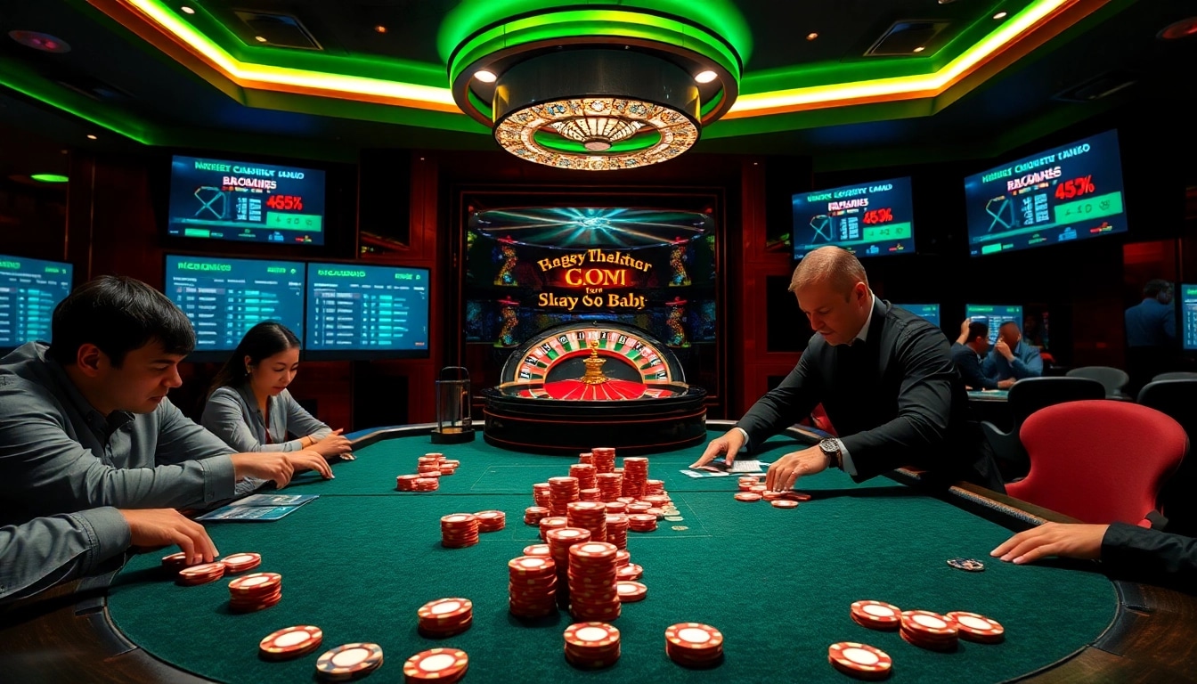 Engage with the link vào good88 as players strategize at a luxurious casino table.