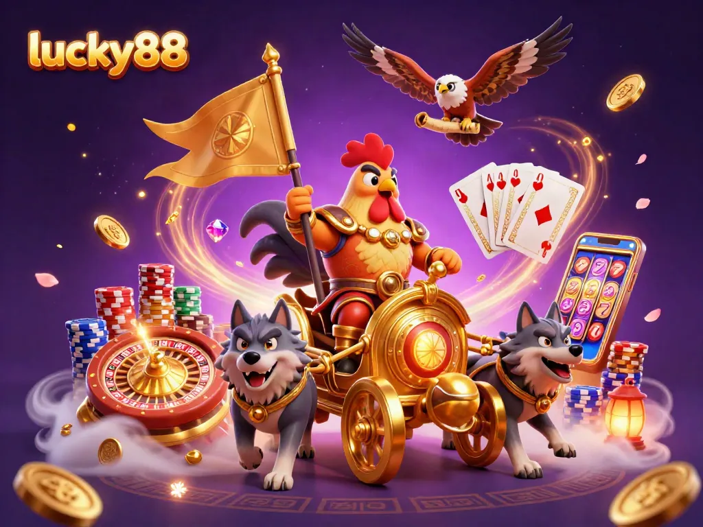 Experience thrilling gameplay on lucky88 with dynamic action, vivid colors, and exciting casino elements.