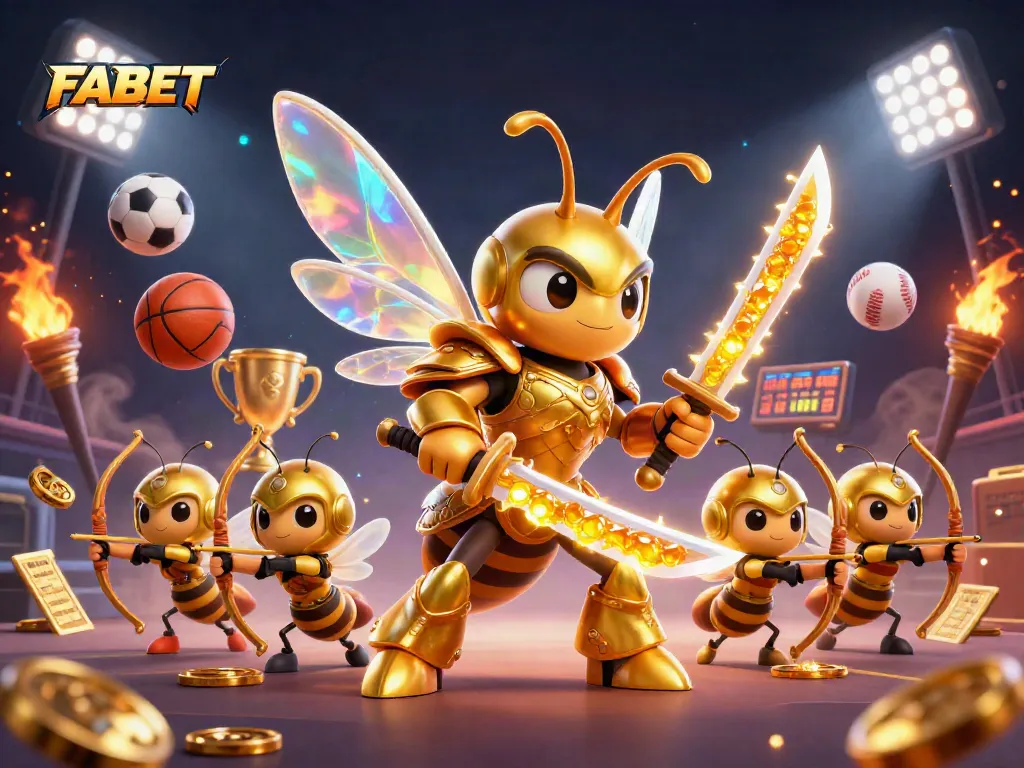 Engage with FABET casino games featuring dynamic sports betting and vibrant illustrations.