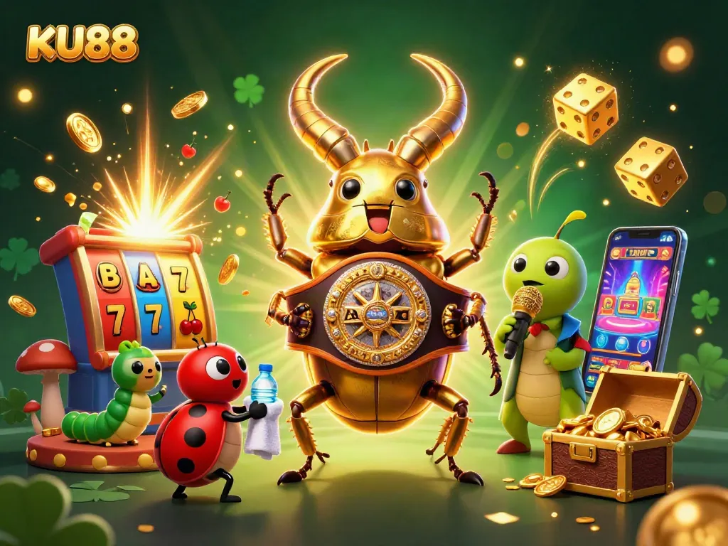 KU88 engages players with vibrant casino visuals, showcasing a dynamic show of jackpot excitement.