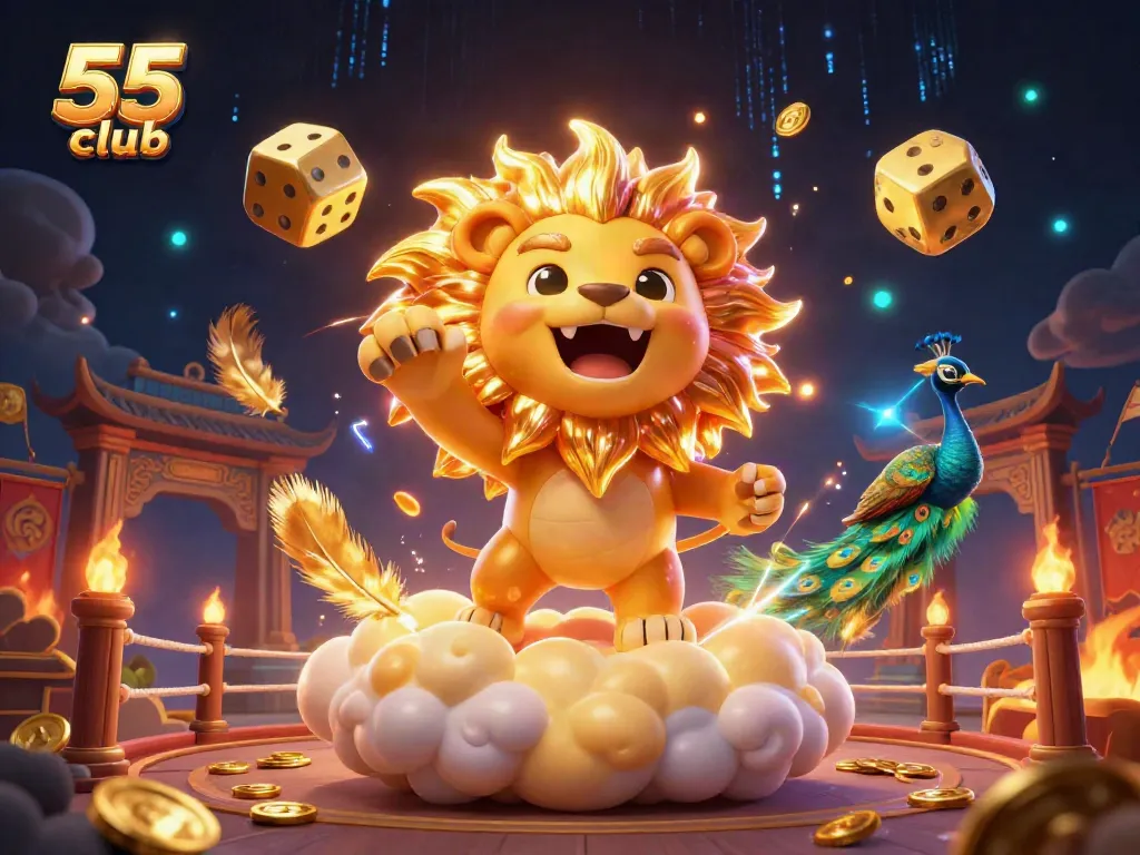 Join the excitement at 55 club with vibrant, thrilling gameplay featuring casino elements and dynamic characters.