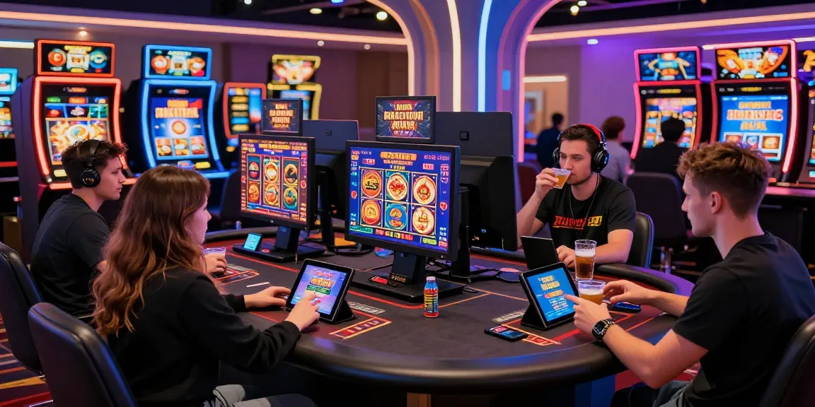 Group of diverse players enjoying non UK casino sites at a vibrant gaming table with exciting promotions and games.