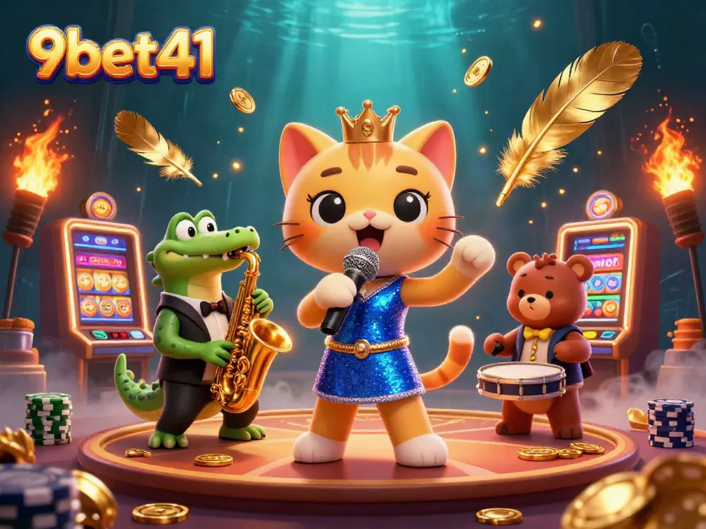 Experience the thrill of winning at 9bet41 with interactive casino games featuring lively characters.