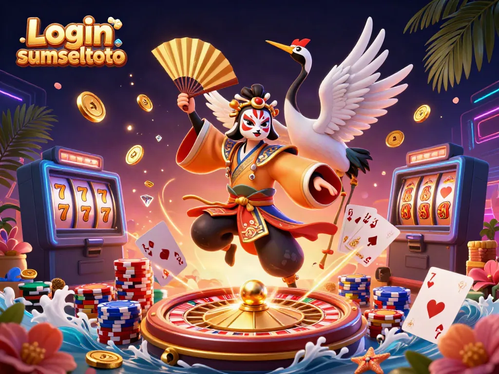 Experience the thrill of Login sumseltoto with dynamic casino gaming elements and vibrant characters.