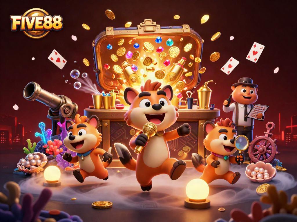 FIVE88 brings excitement with experienced hyenas as bartenders and comedians at the casino.