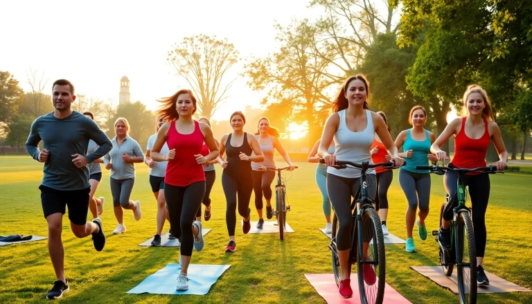 Healthy individuals engaging in outdoor exercise for weight loss and well-being.