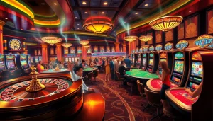 Experience the thrill in the casino as players crush on the excitement of roulette and big wins at poker tables.
