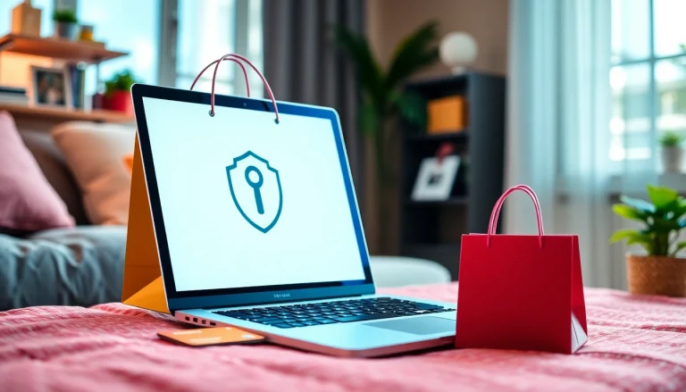 Securely shopping online with Ultimateshop cvv on a laptop, highlighting convenience and trust.