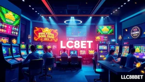 Exciting online betting scene showcasing LC88 BET with vibrant games and players engaged.