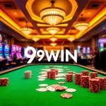 Experience the excitement of 9WIN casino with vibrant gaming tables and slot machines.