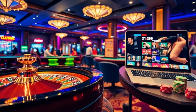 Players enjoying games at a luxurious casino featuring poker chips and roulette wheels at https://dn88top.com/