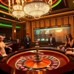 Engage in thrilling gameplay at S8 casino, featuring vibrant roulette table action and colorful poker chips.