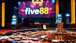 Experience the thrill of five88 casino gaming with roulette, cards, and vibrant atmosphere.