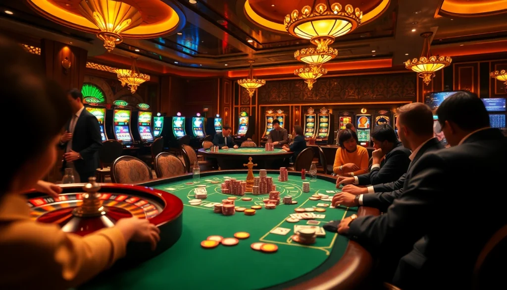 Experience thrilling poker action at https://go8.gdn/ inside a luxurious casino atmosphere.