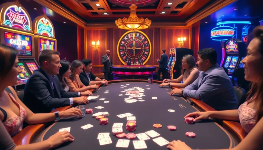Experience thrilling poker action at https://qq88.to/ with an elegant casino setting.