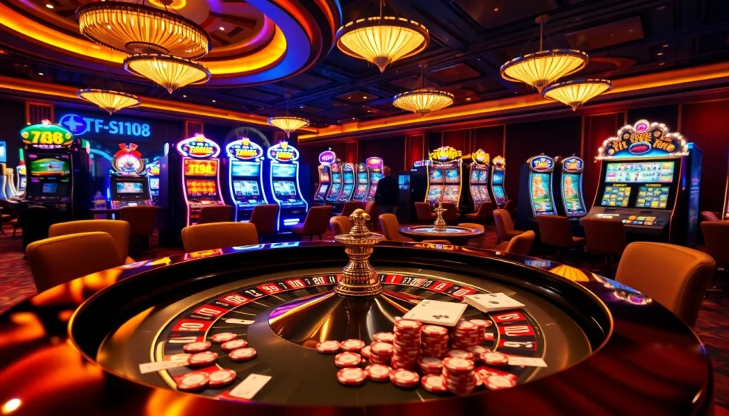 Experience thrilling gameplay at F168 with vibrant roulette tables and exciting slot machines.
