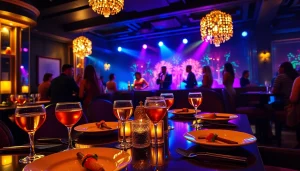 Dinner sxm experience at Club Noir with vibrant ambiance and gourmet dishes.