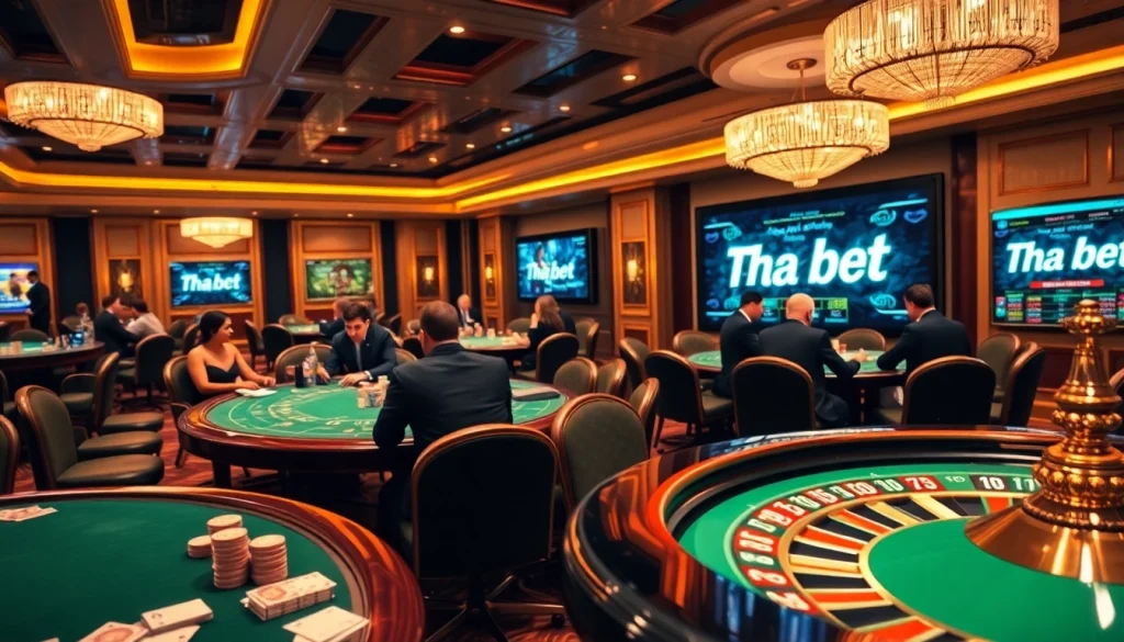 Experience high-stakes thrills at Tha bet casino with vibrant tables and engaging gameplay.
