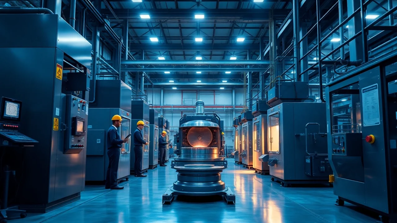 Precision die casting in Malaysia with advanced machinery and skilled workers.