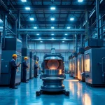 Precision die casting in Malaysia with advanced machinery and skilled workers.