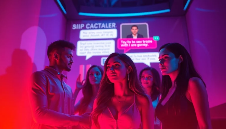 Engaging digital chat interface showcasing ai sex chat free with vibrant character interactions.