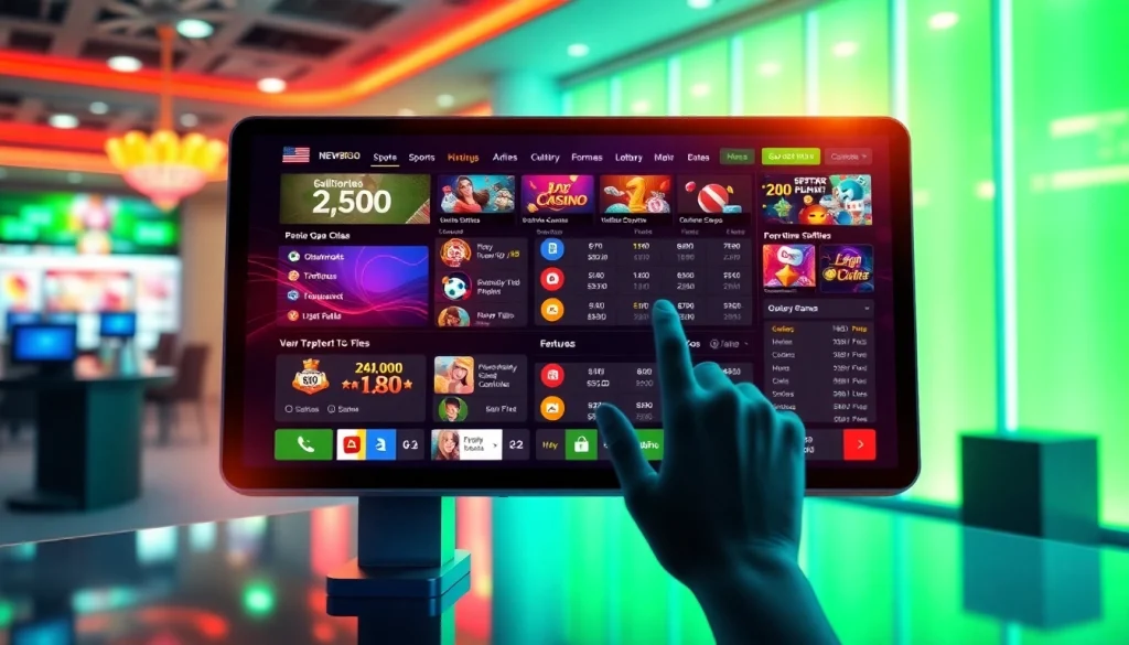 Engaging online betting interface on new88go.com showcasing vibrant gaming options.