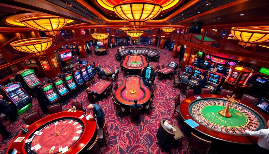 Experience the vibrant action of trang chủ e2bet with a luxurious casino scene full of excitement.