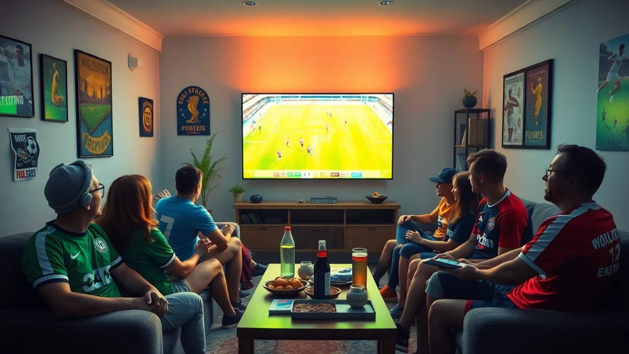 Watch live football with friends in HD via https://vaoluoitv.it.com, a lively home viewing experience.