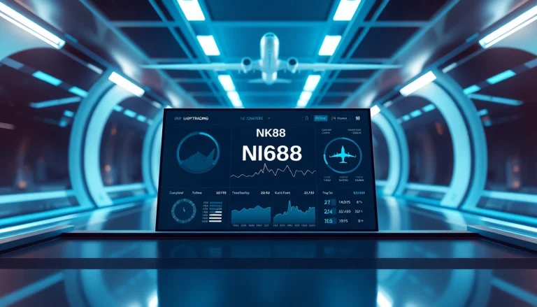 Flight tracking interface for NK88 showcasing technology and innovation.