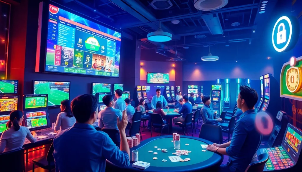 Exciting online gaming scene featuring 789p with diverse players and modern interface