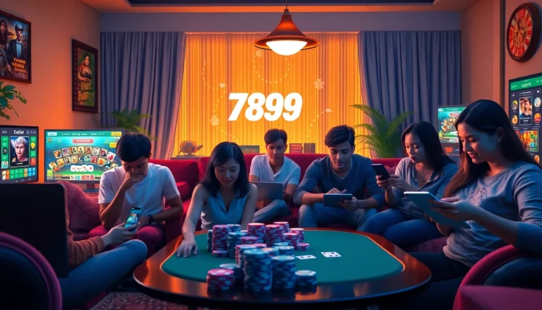 A group of players engaging with 789P online gaming services, highlighting diverse gaming experiences.