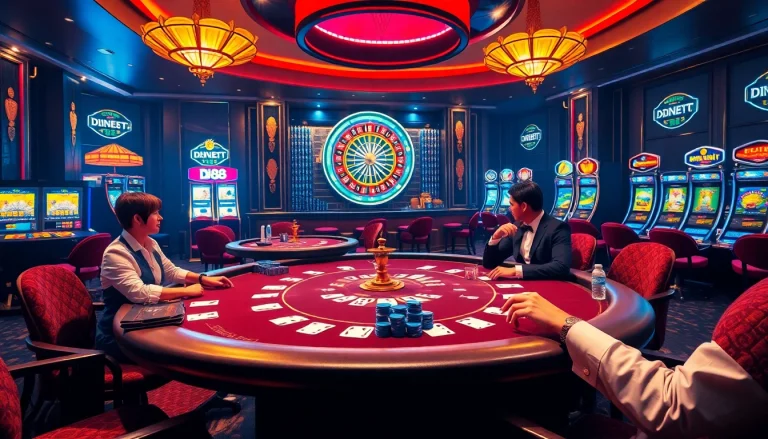 Experience high-stakes poker at dn88 with vibrant tables and thrilling atmosphere.