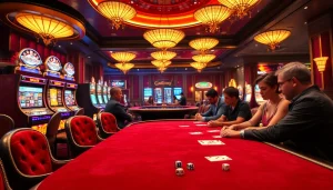 Experience GG88 excitement with vibrant casino tables, colorful slot machines, and poker gameplay.