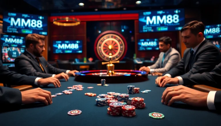 Experience exciting gameplay at MM88 with vibrant poker action and roulette.