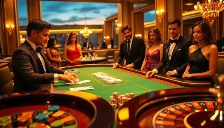 Experience the excitement of high-stakes poker with sc88 chips at a luxury casino table.