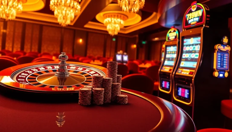 Engaging gamblers with a vibrant casino scene showcasing 789WIN's exciting gaming offerings.