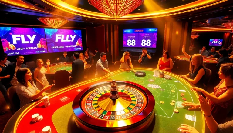 Experience the excitement of FLY 88 casino gaming with vibrant tables and thrilling promotions.