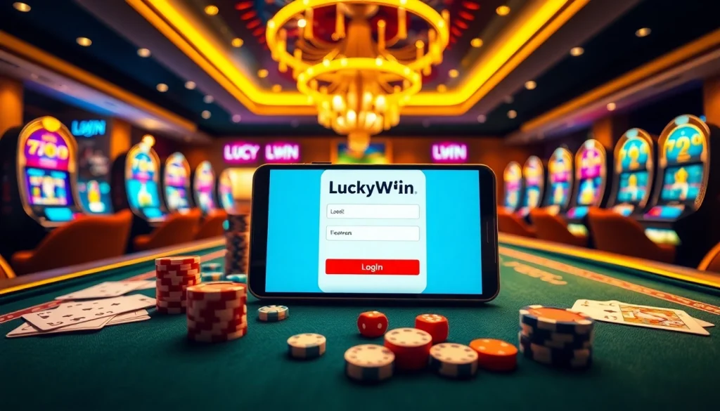 Login to LuckyWin and immerse in a vibrant casino experience.