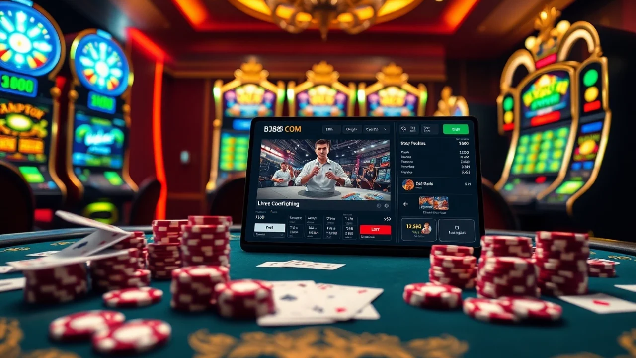 Experience the thrill of live betting on BJ88 Com with a vibrant casino atmosphere and exciting cockfighting events.